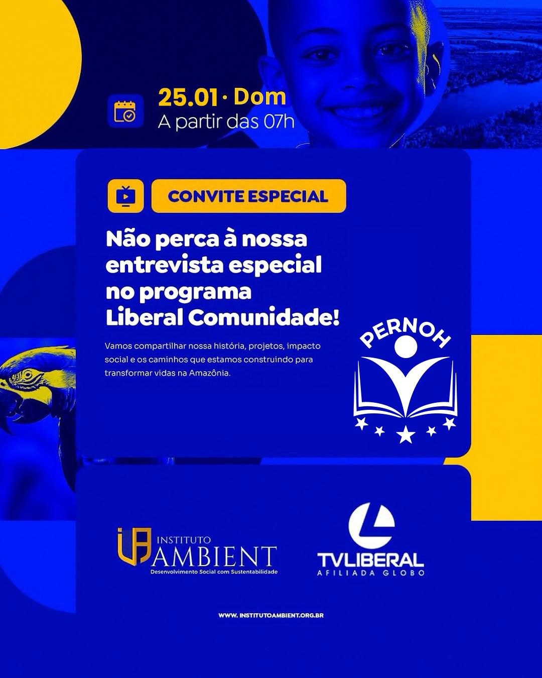Não perca à nossa entrevista especial no programa Liberal Comunidade!